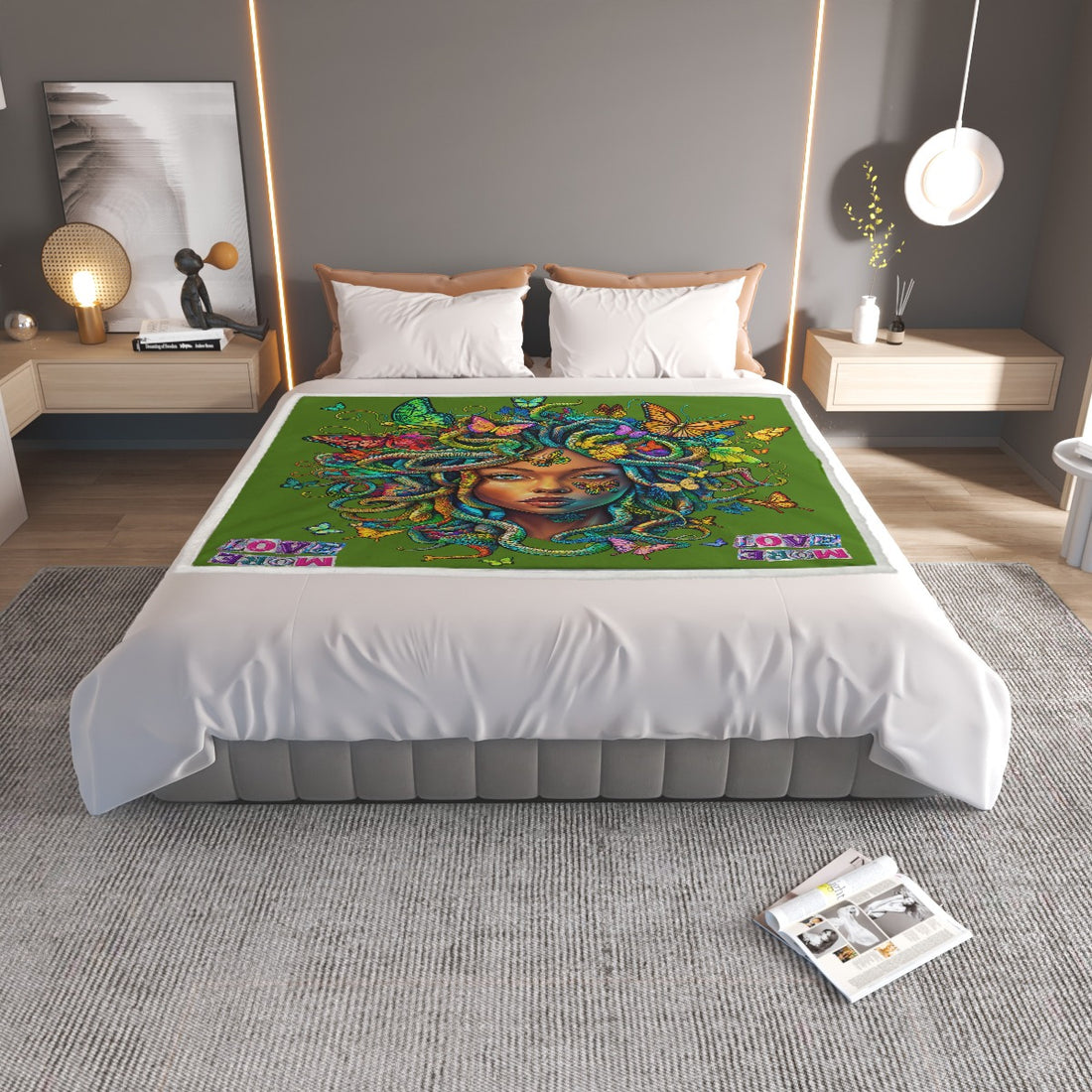 Healing Medusa Household Warm Blanket