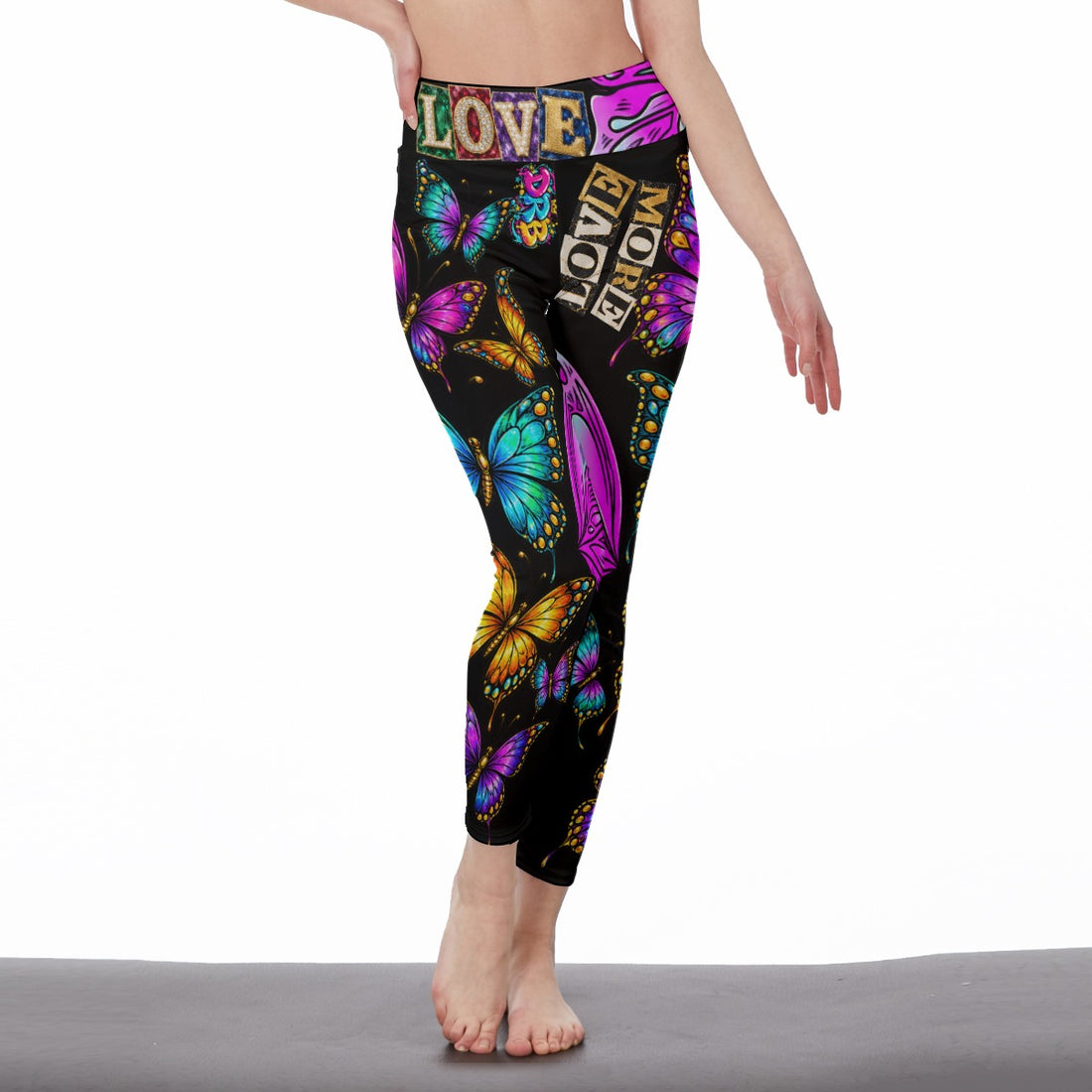 Love More High Waist Leggings | Side Stitch Closure