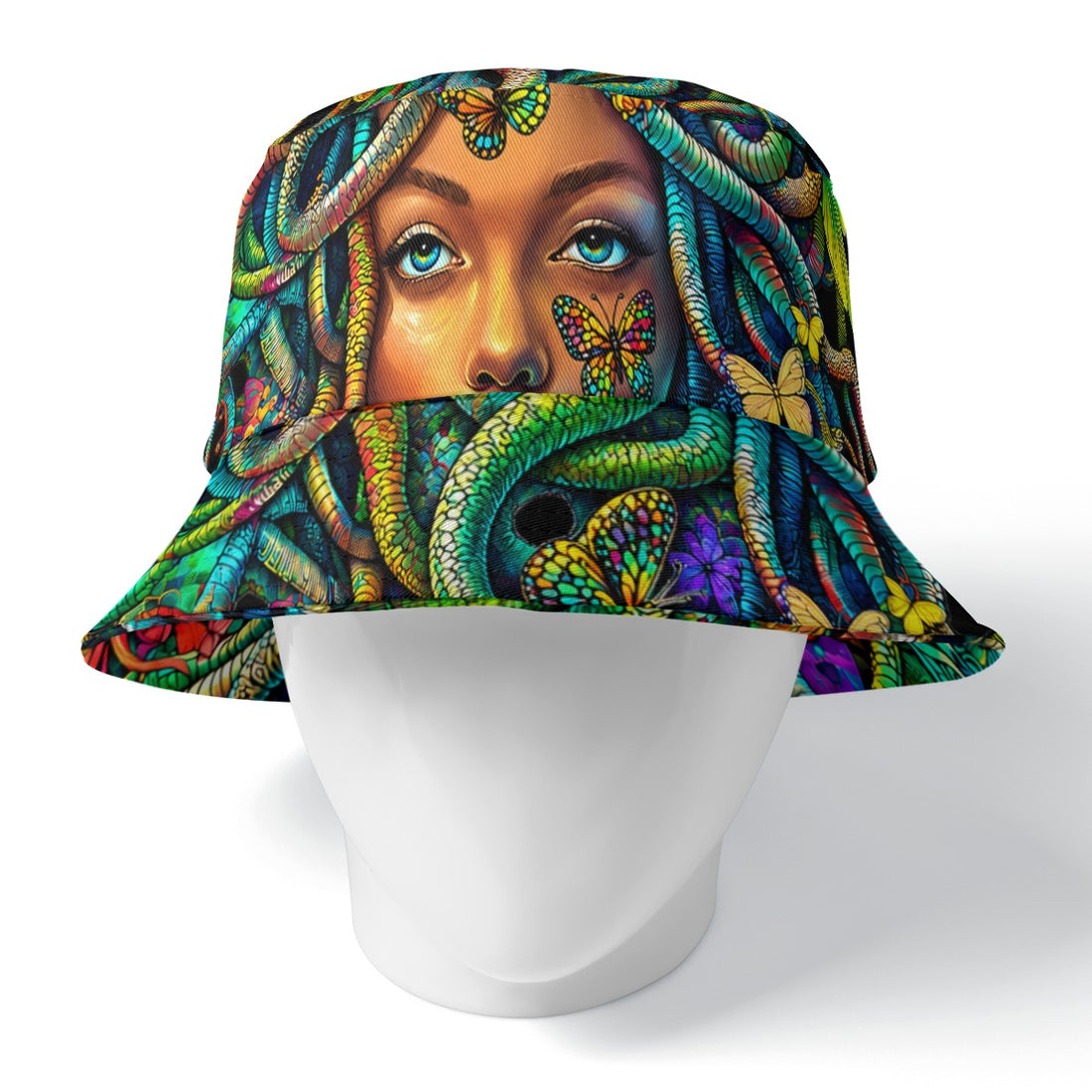 Healing Medusa Reversible Bucket Hat