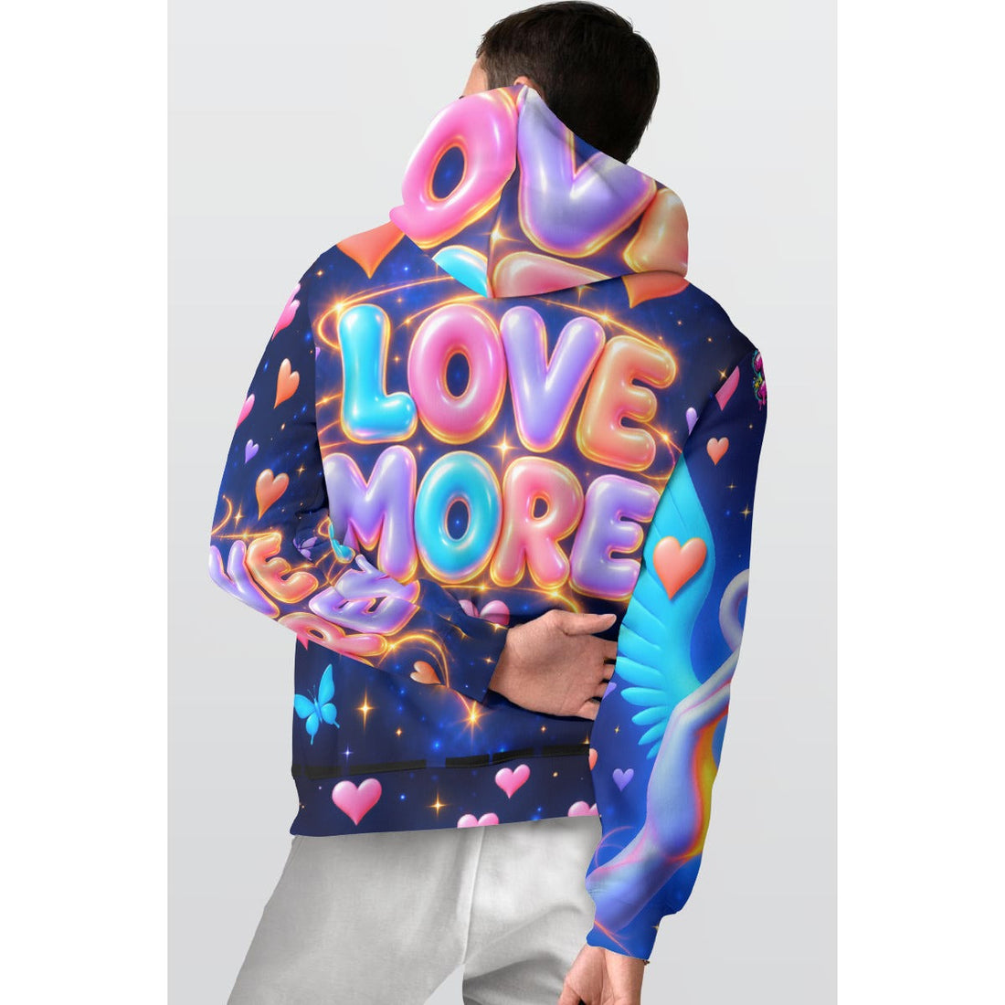 Love More Grandma's Hands Pullover Hoodie