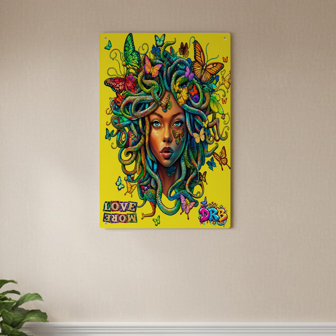 Healing Medusa Rectangular Iron Wall Painting|Vertical 2:3