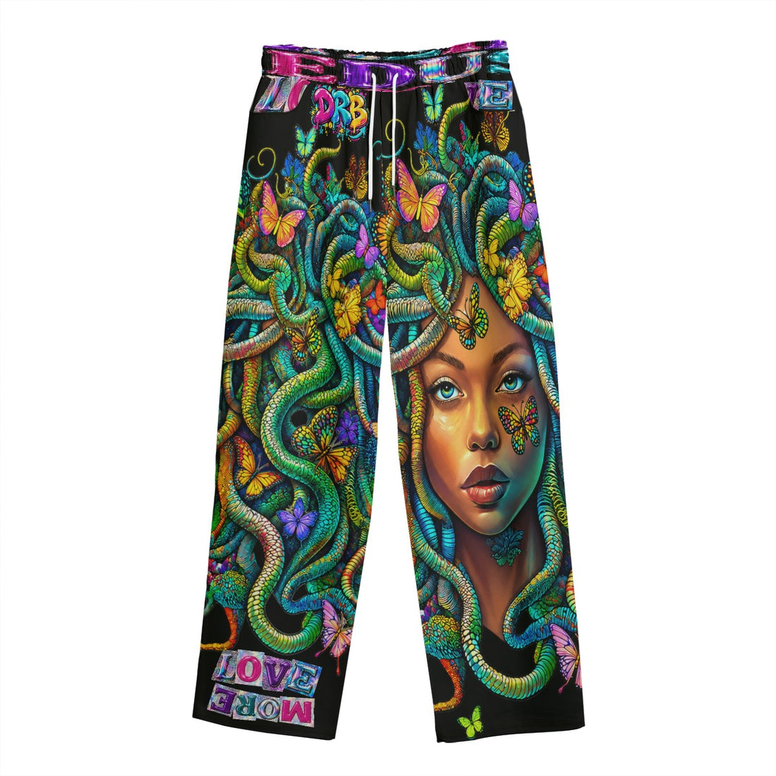 Healing Medusa Unisex Straight Casual Pants | 245GSM Cotton