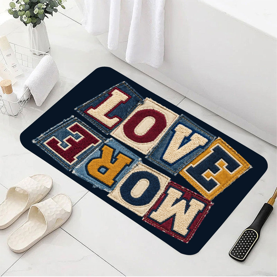 Love More Diatom Mud Floor Mat Printed in USA