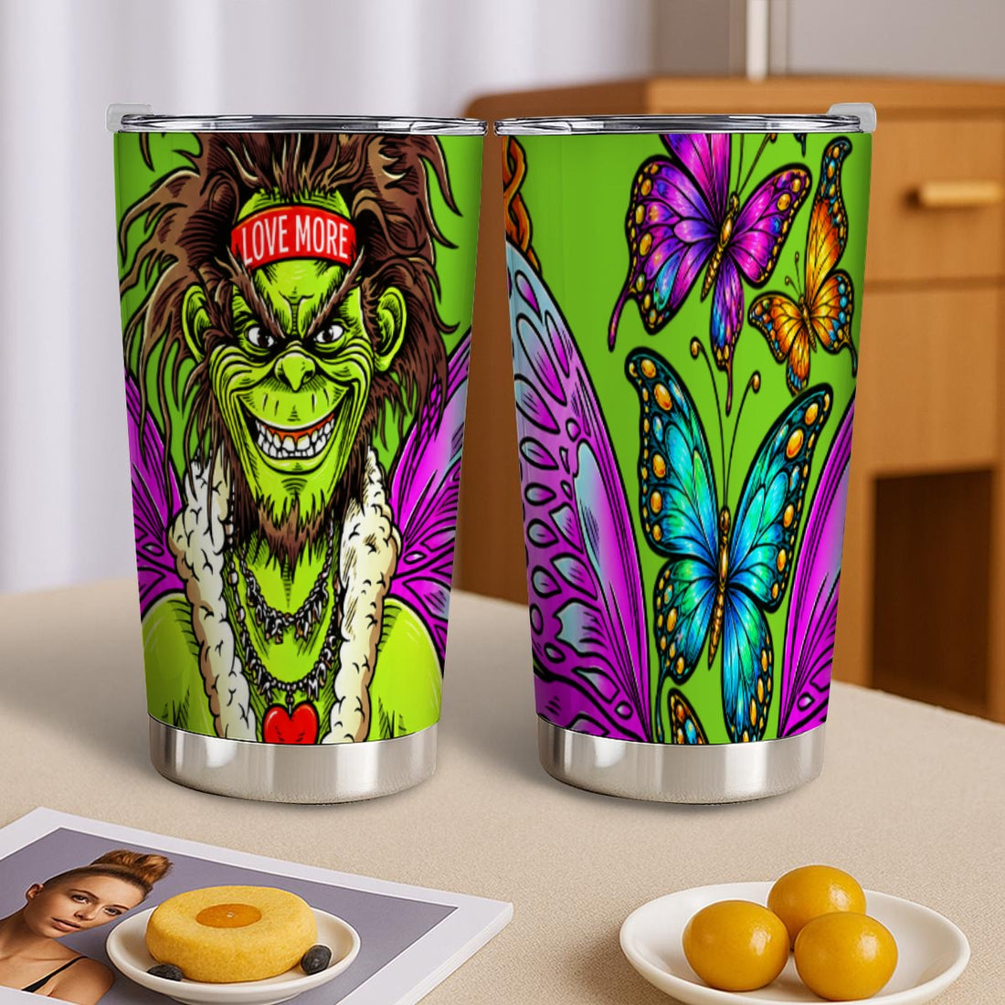 Custom 20OZ Tumbler With Sliding Lid Printed in USA