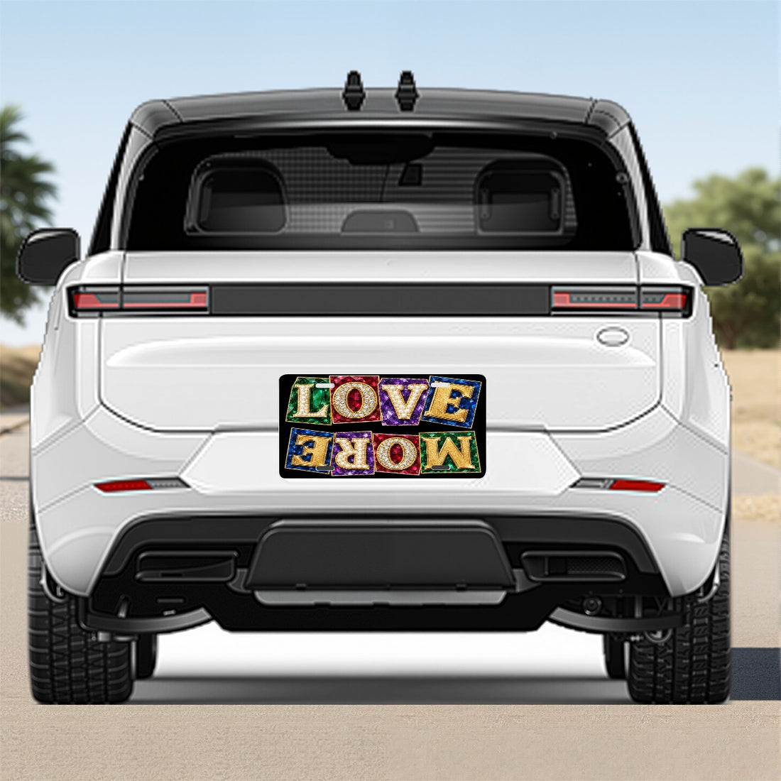 Love More Aluminum License Plate Printed in USA