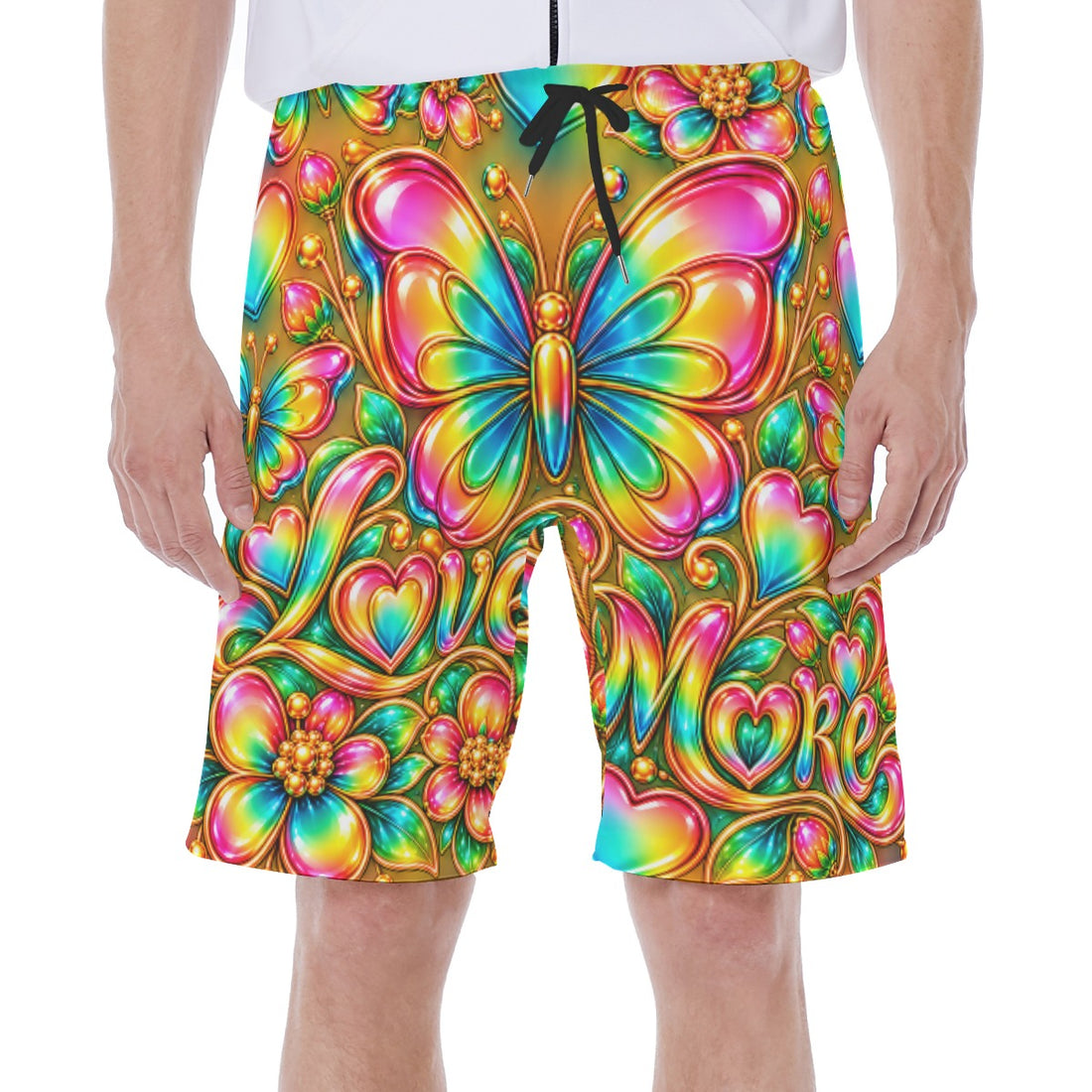 Butterfly Effect Beach Shorts With Lining